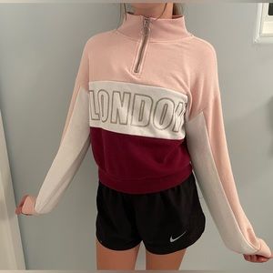 H&M London Half Zip Sweater Girls Size 10-12 Years